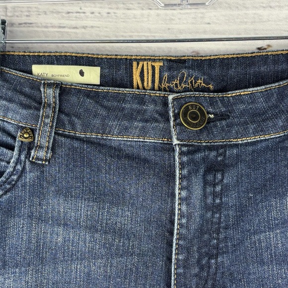 Kut from the Kloth Katy Boyfriend Blue Jeans Denim Size 8 Style # KP422MA1R - Picture 3 of 13